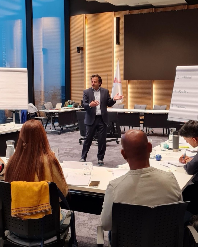 Facilitator leading a workshop session